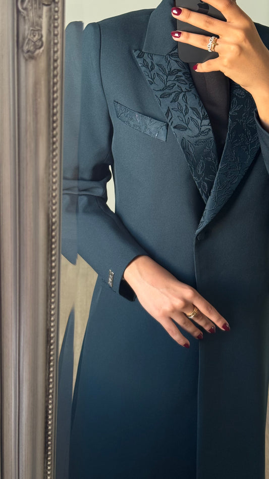 Turquoise green blazer