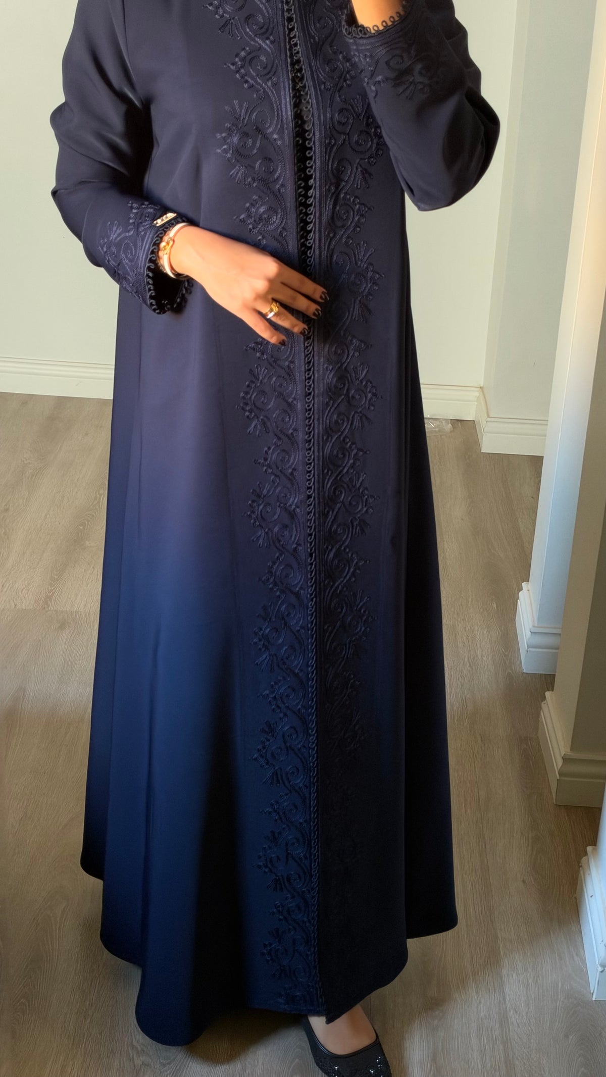 Aveline Navy Abaya