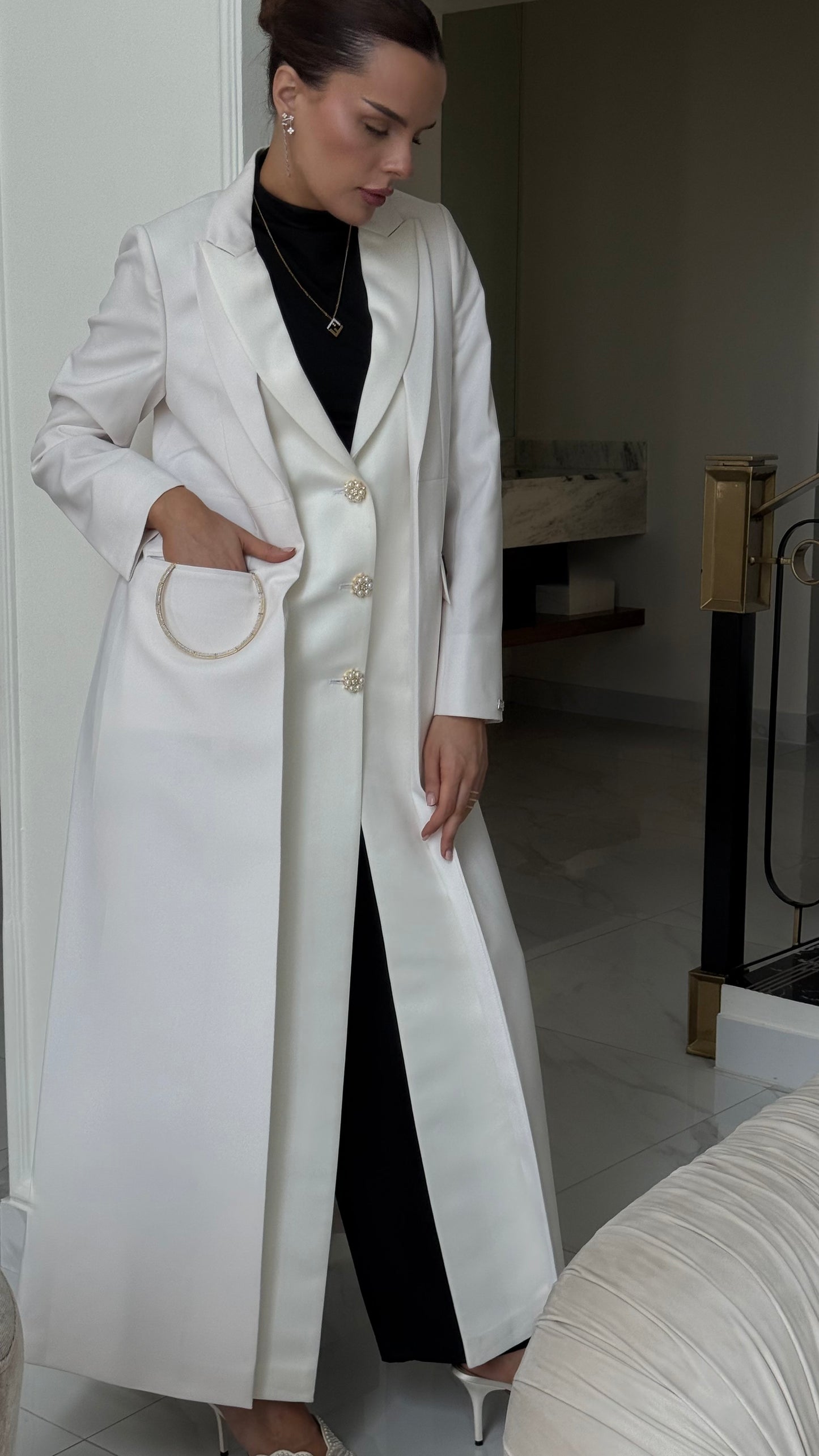 Pearl white Blazer