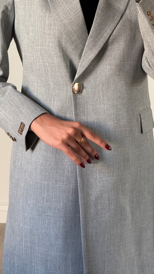 Light blue linen blazer