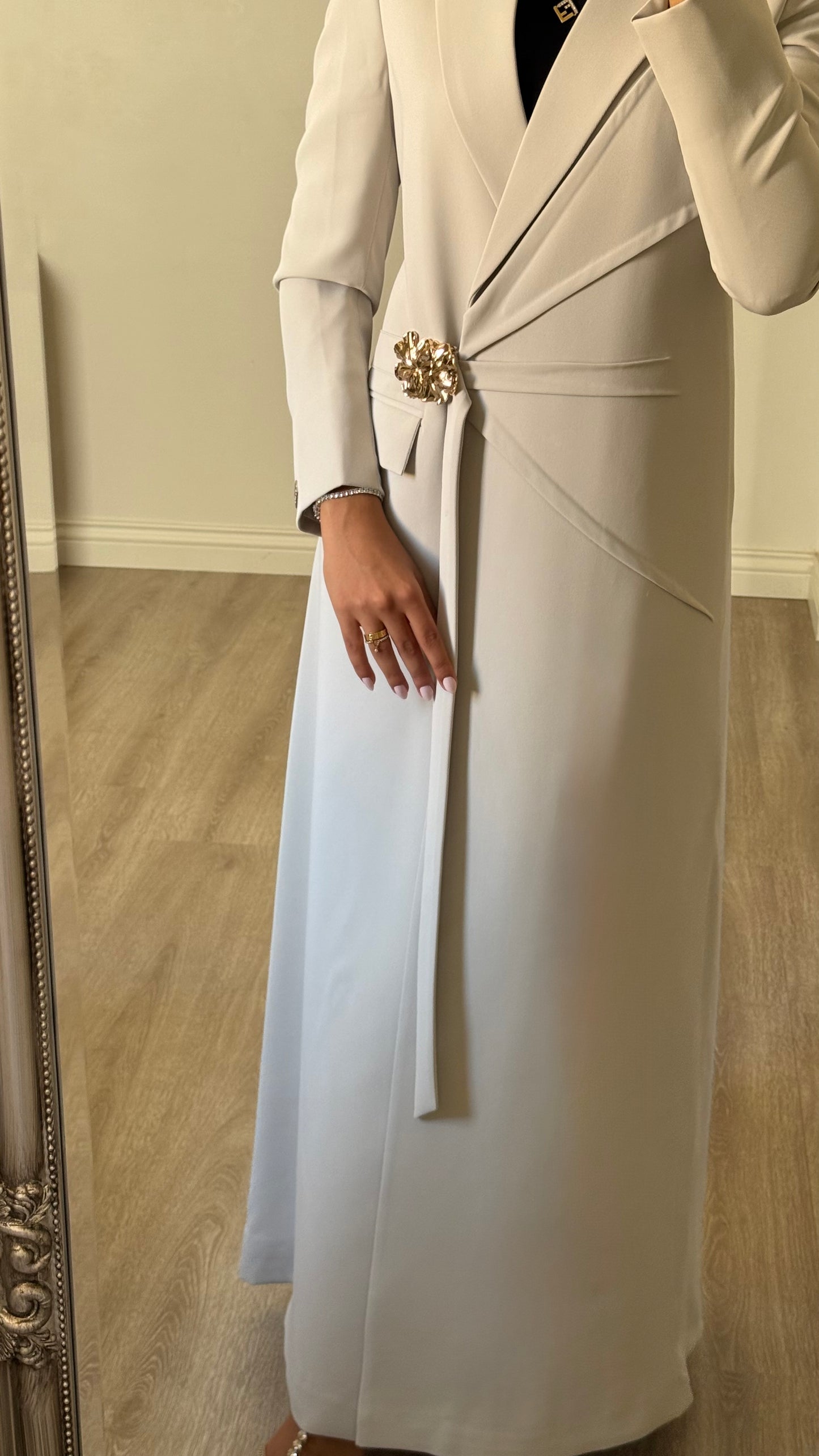 Golden Bloom - Powder Blue