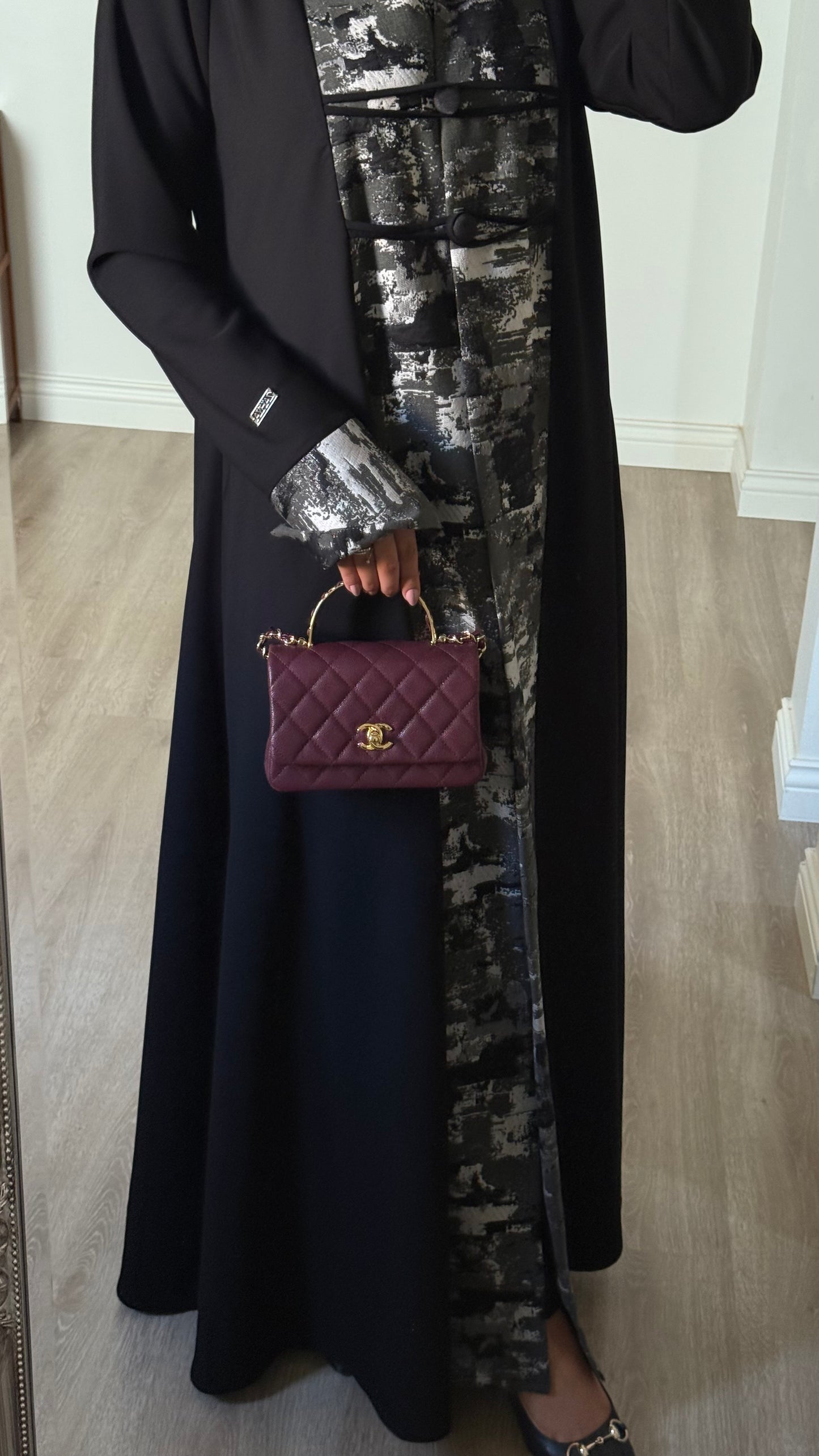 Noir Jacquard Abaya