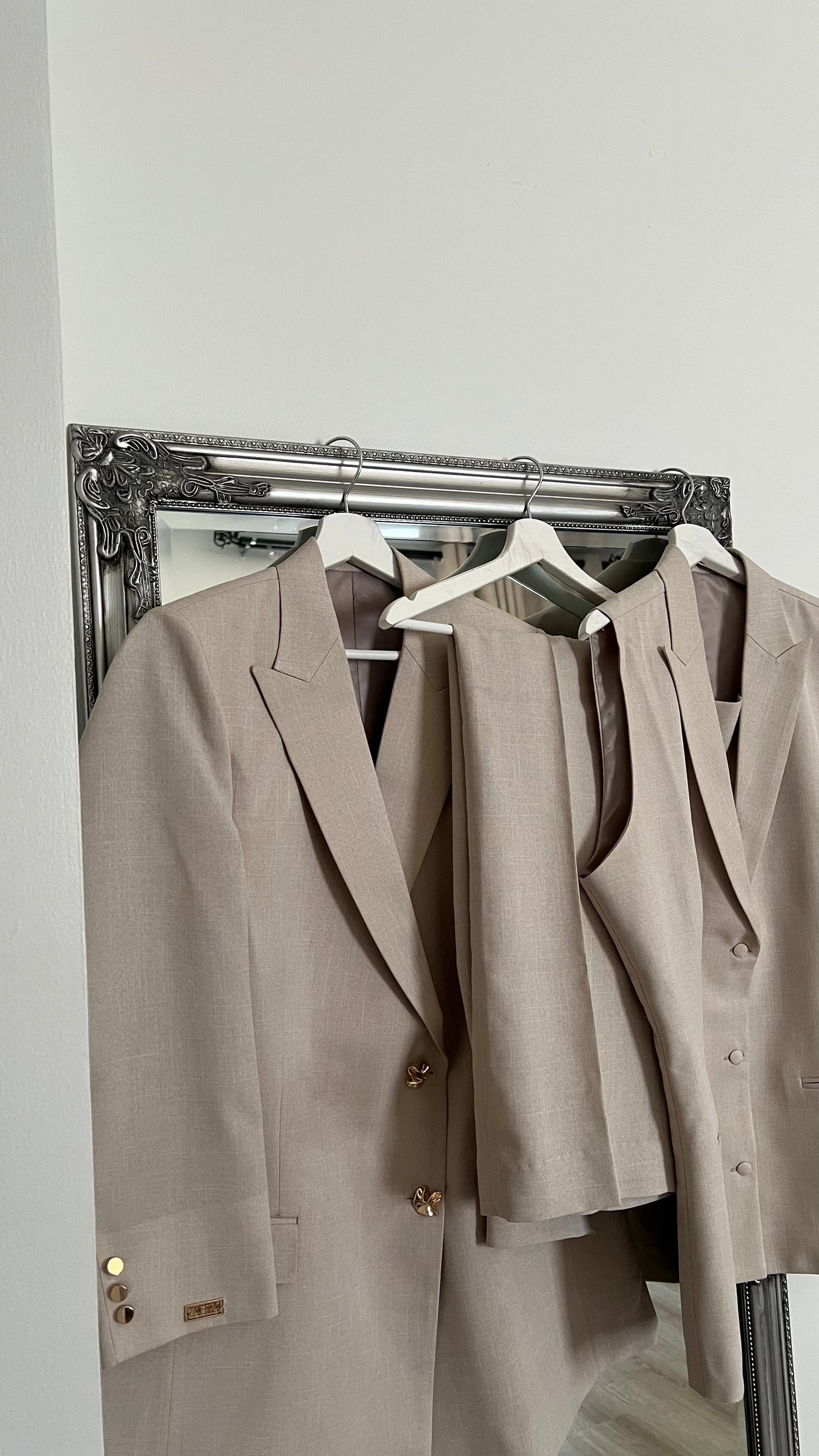 3 piece linen suit