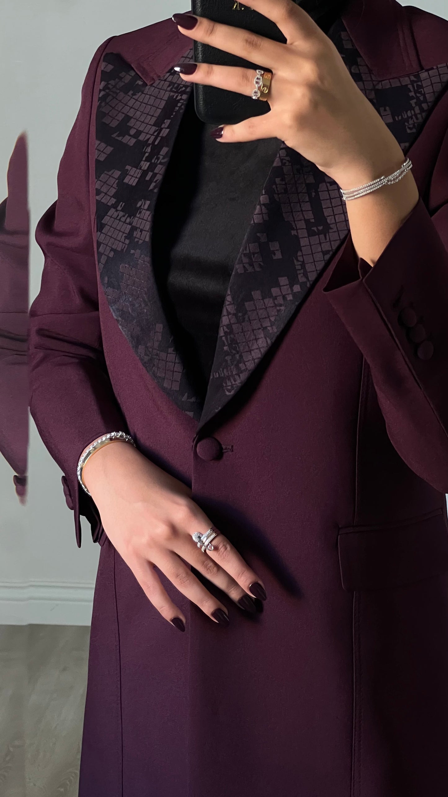 Dream blazer in burgundy