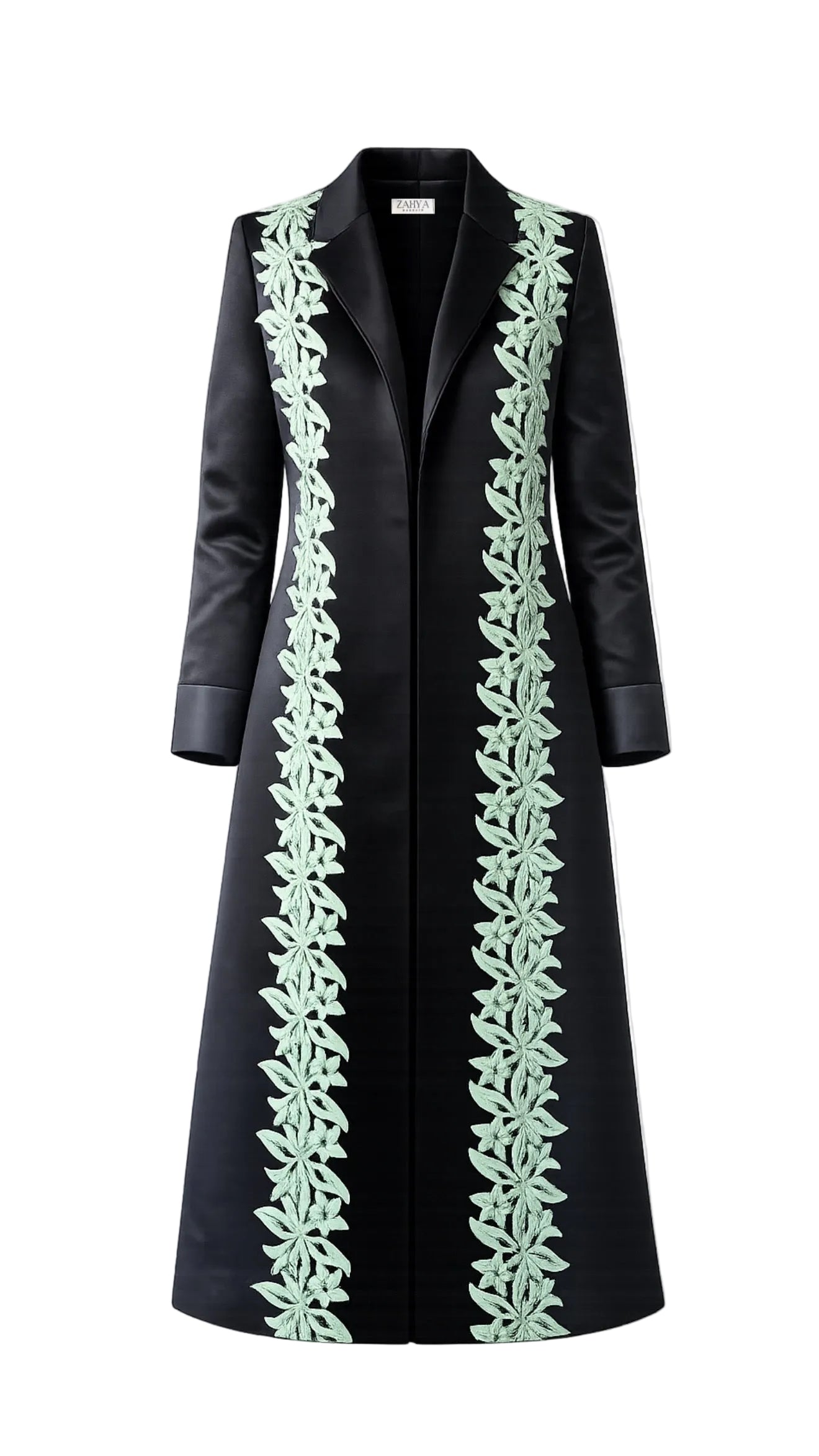 Floral Lace Blazer - Green