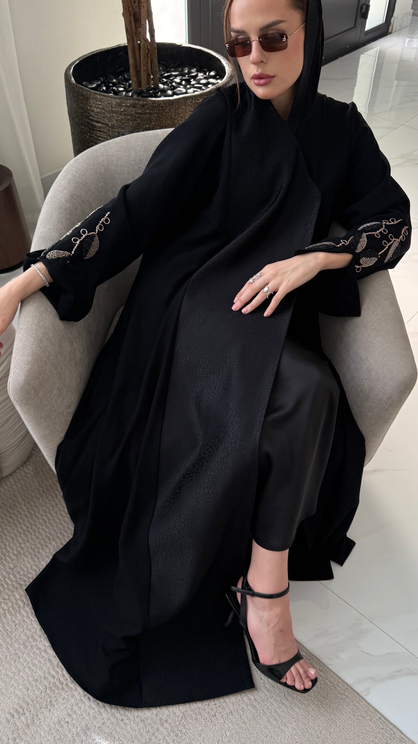 Celine Black Abaya