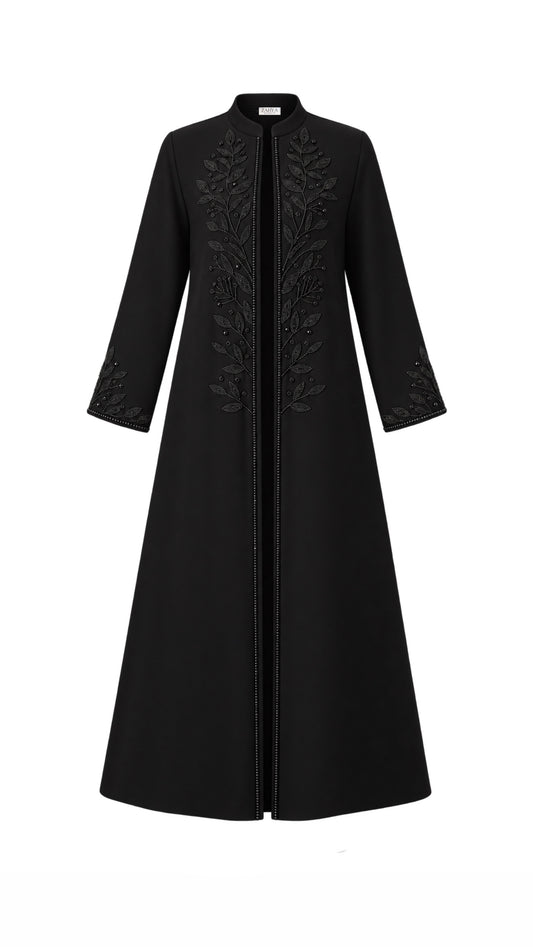 Leaf - Black Abaya