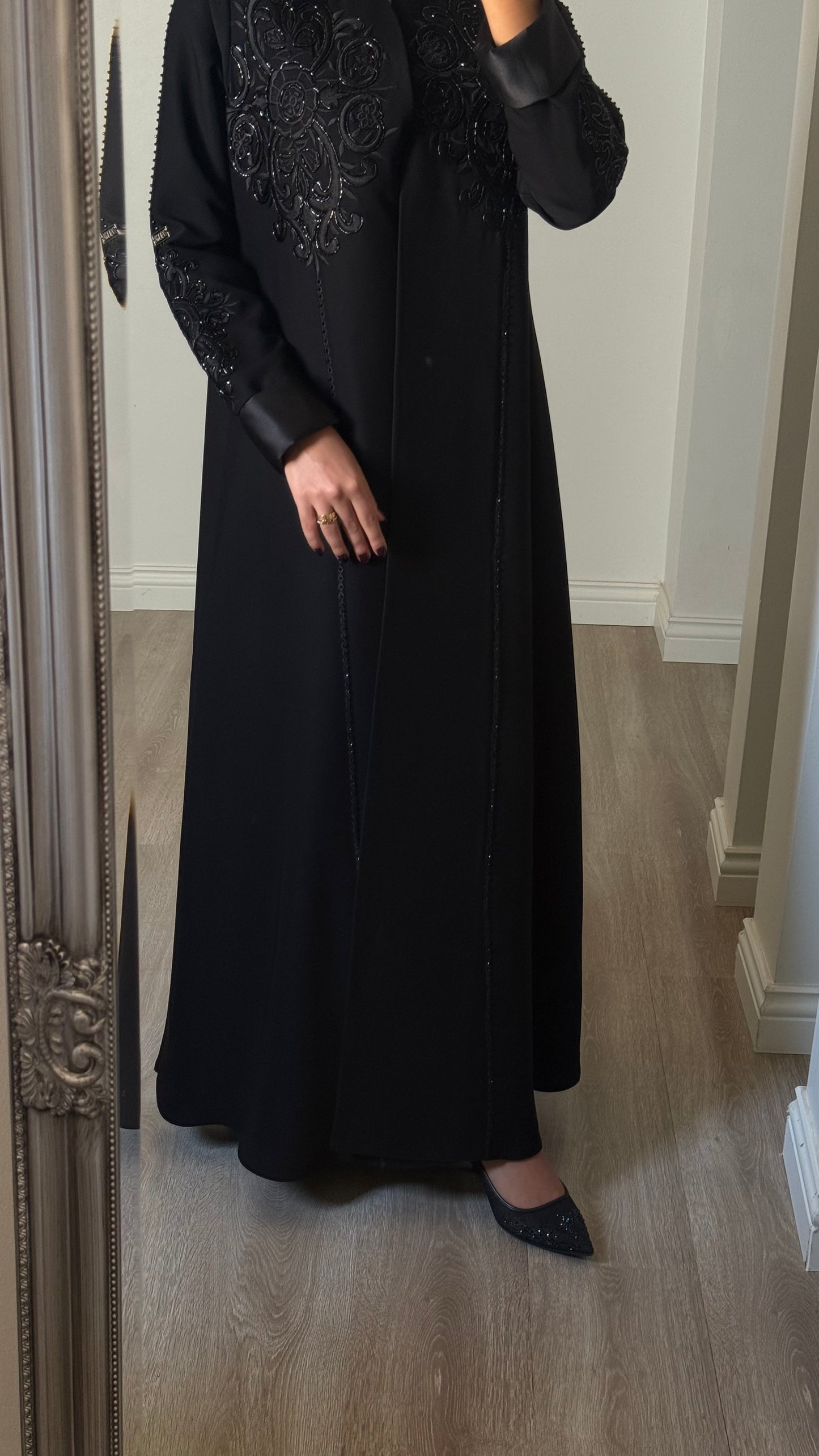 Fleur - Black Abaya