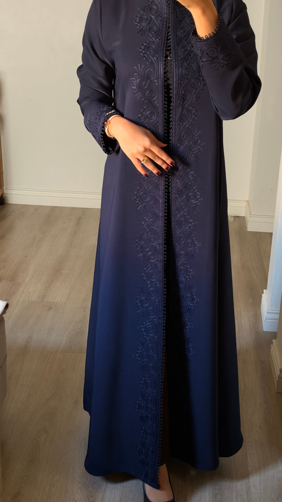 Aveline Navy Abaya