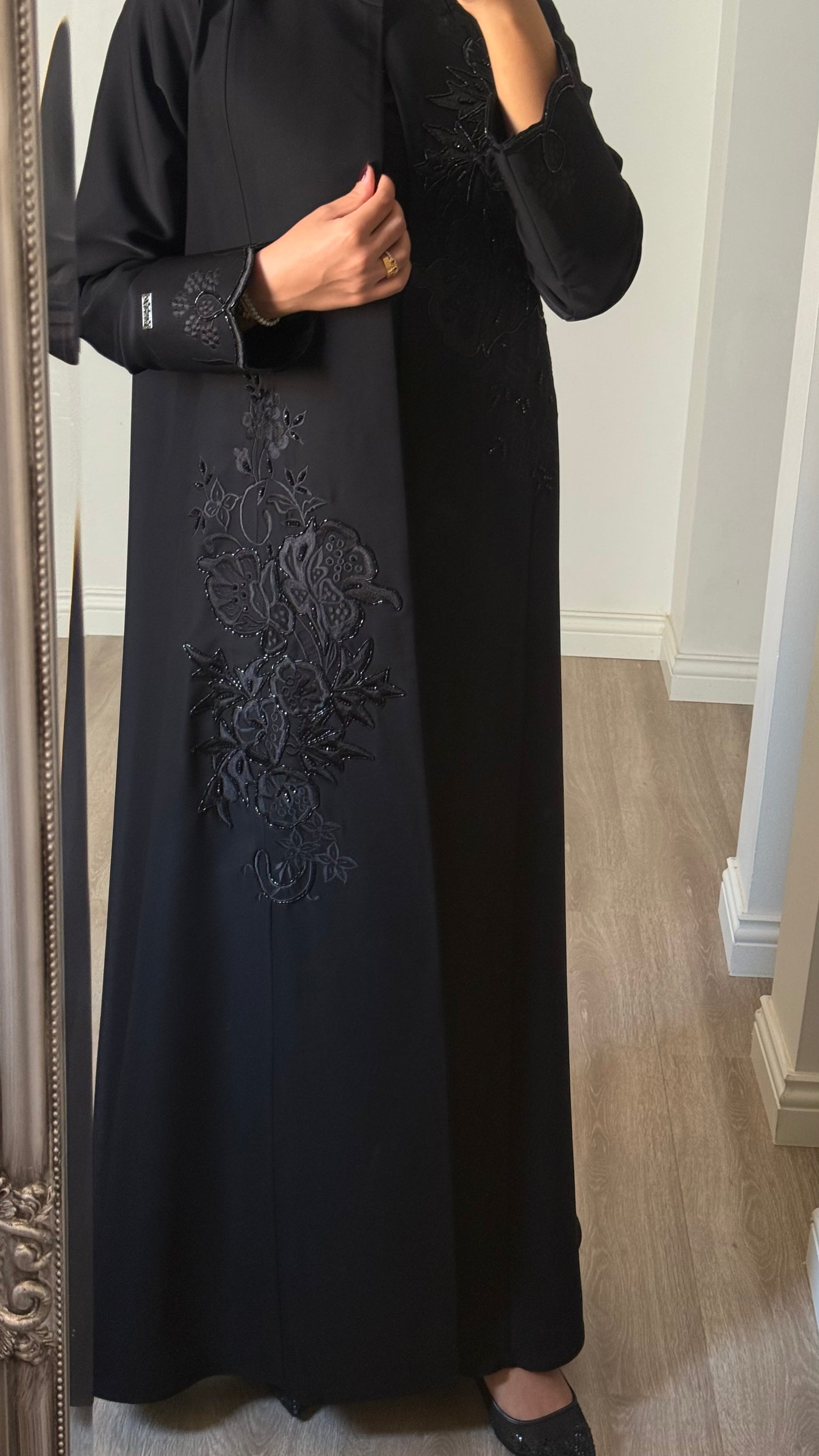 Bloom - Black Abaya