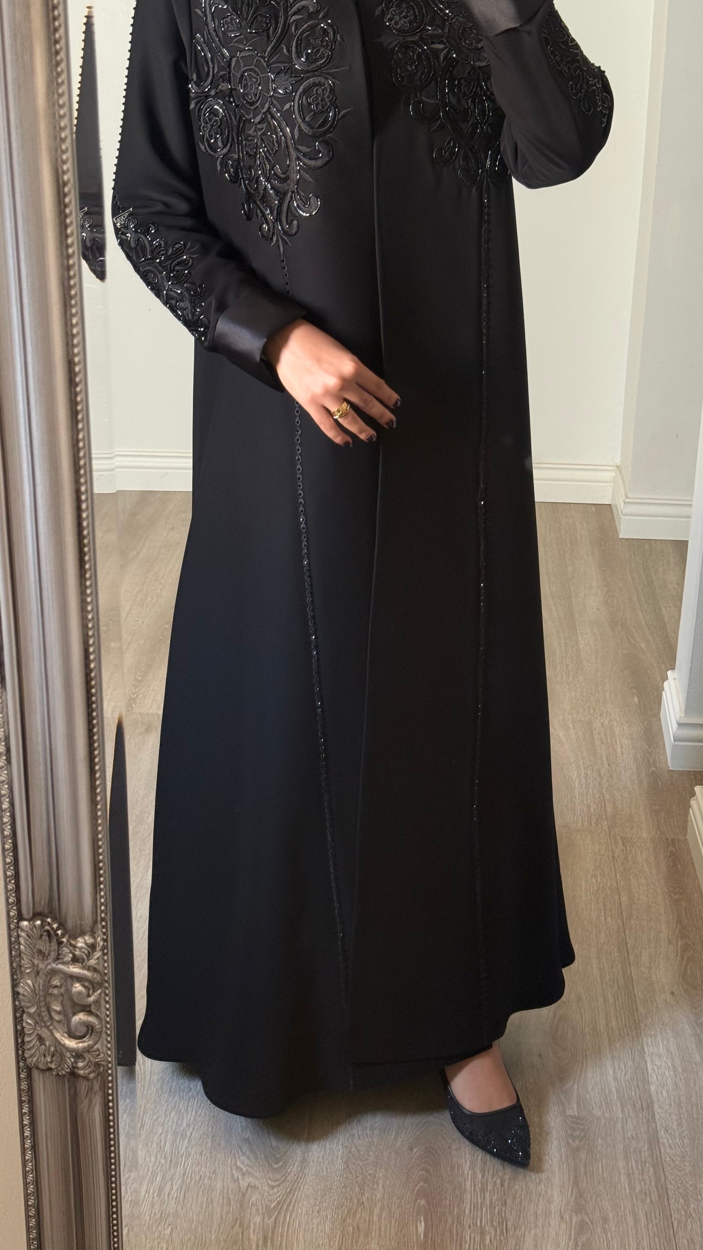 Fleur - Black Abaya