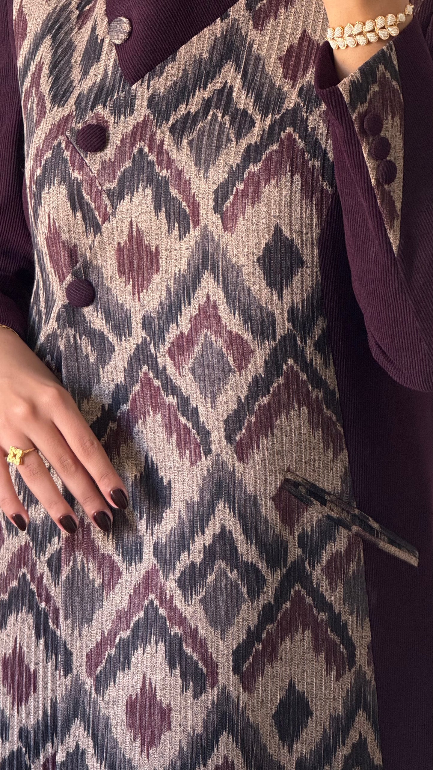 ikat winter blazer ( fawri )