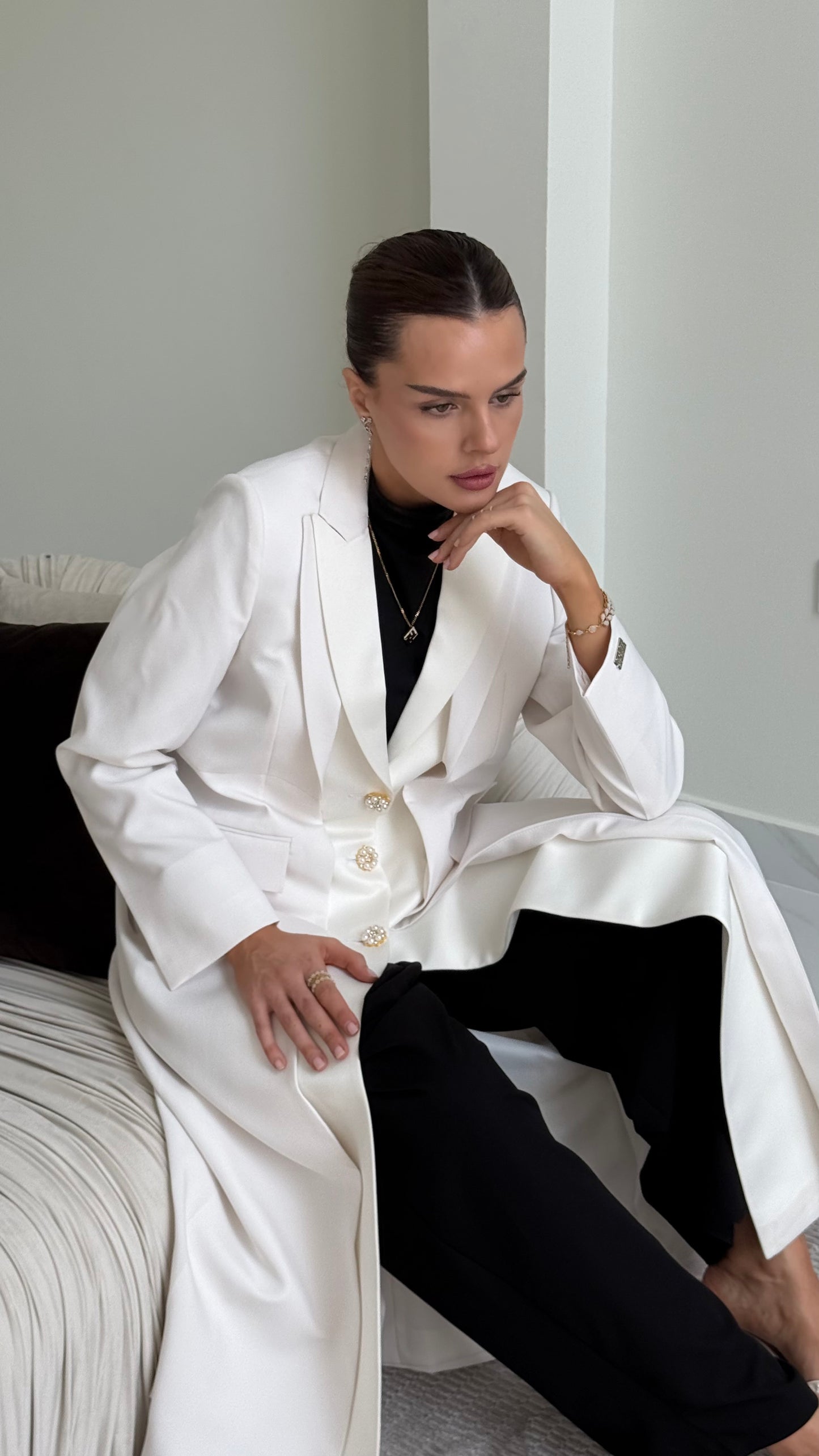 Pearl white Blazer