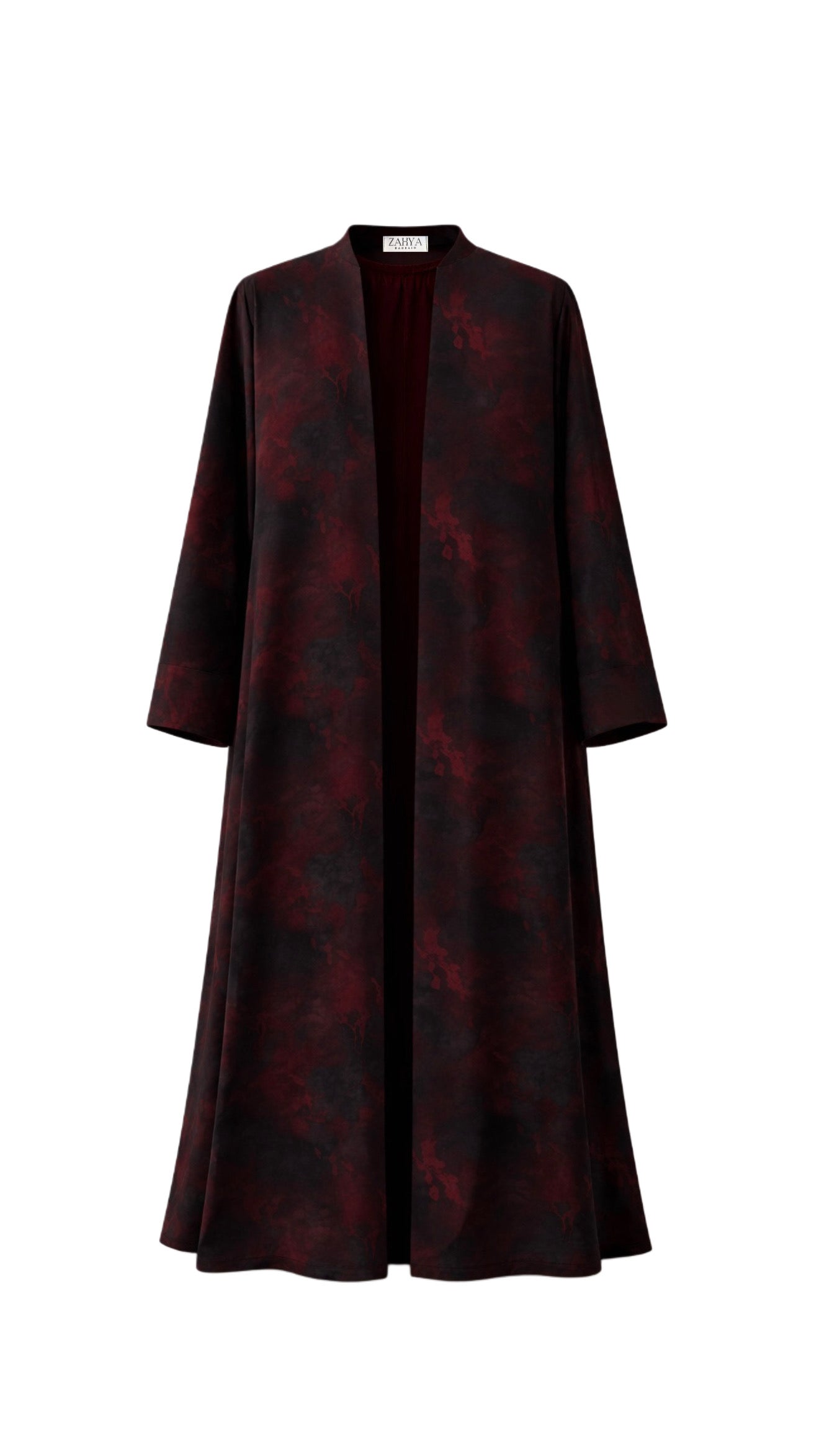 Burgundy Mist abaya + Dress