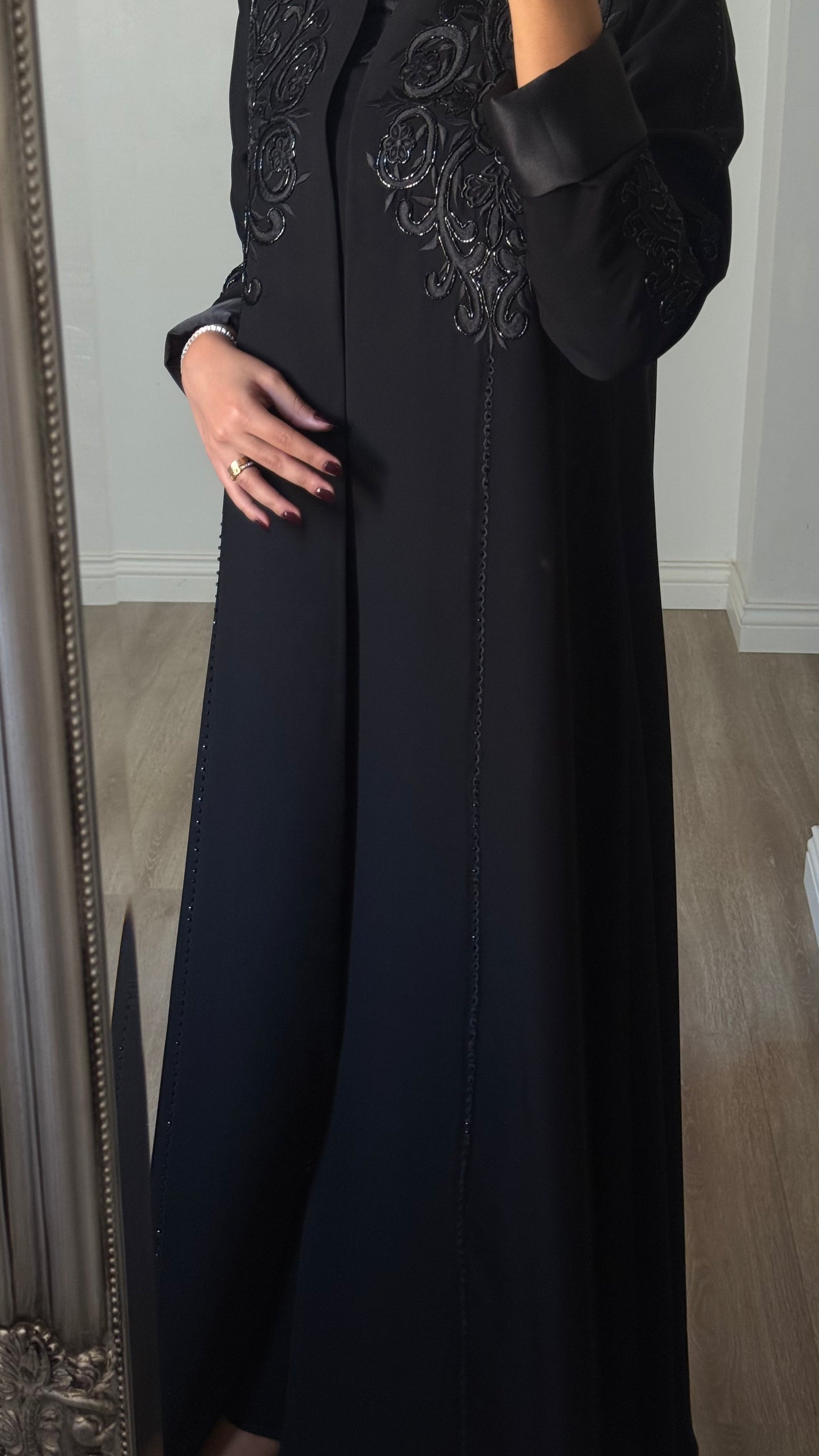 Fleur - Black Abaya