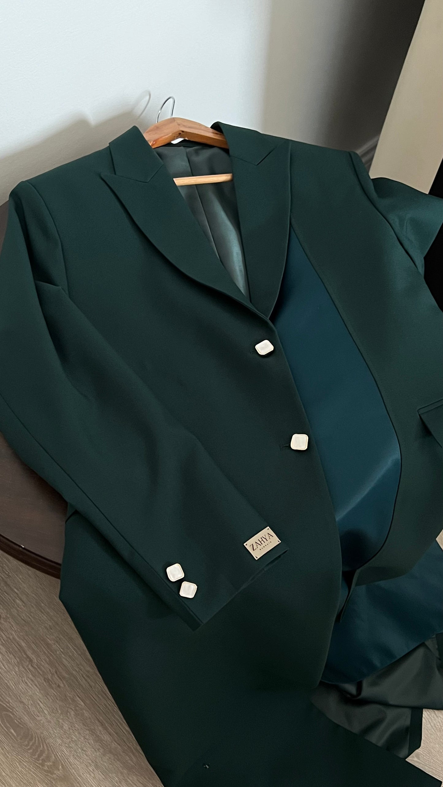 Royal green blazer