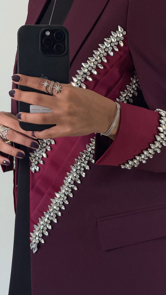 Royal crystal in burgundy 161 ( fawri )