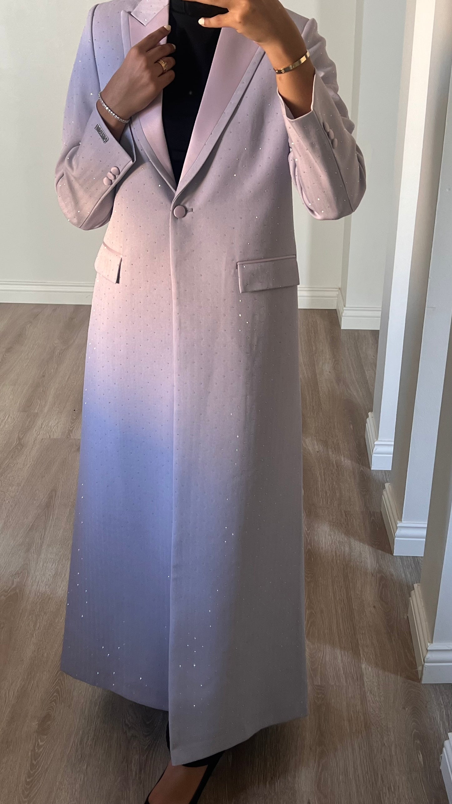 The sparkling blazer in lavender